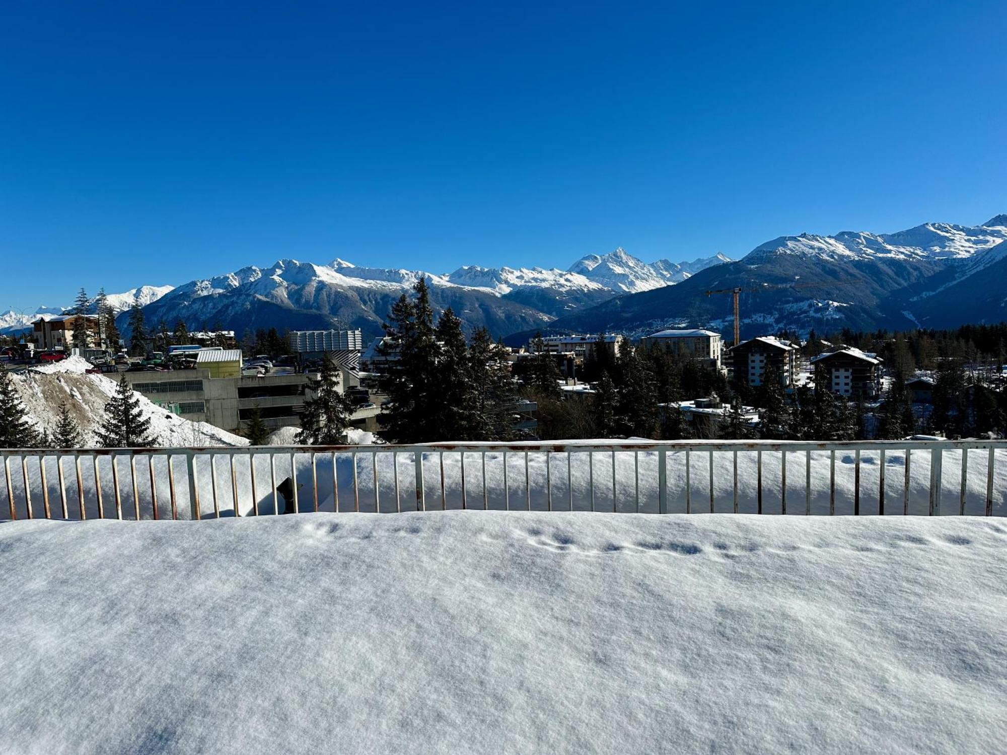 Studio Serenity, 4 Min Walk To Center! Crans-Montana Buitenkant foto
